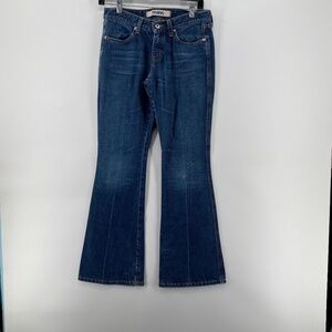 Mavi Jeans Women's Size 27 Low Rise Flare Leg Skinny Denim Full Length Vintage